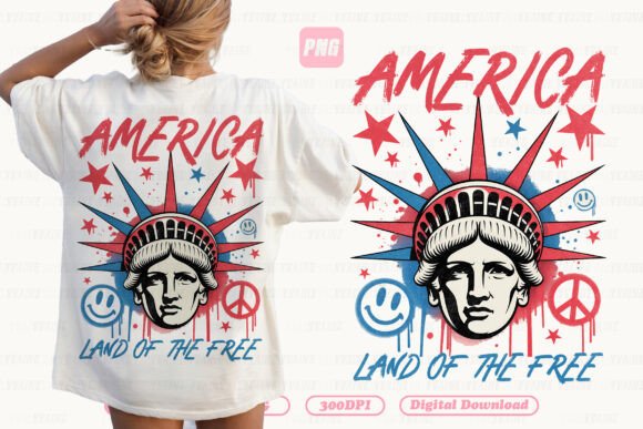 4th of July PNG Land of the Free Liberty: A Bold Graphic for Fierce Pride