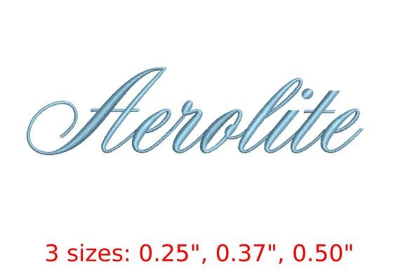 Aerolite Embroidery Font: Elegance Meets Resilience