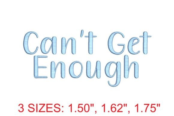 Can't Get Enough Embroidery Font: Your New Secret Weapon
