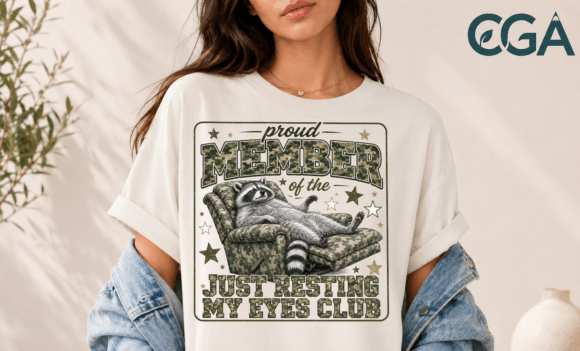 Just Resting My Eyes Raccoon Camo Png: The Ultimate Lounge Design