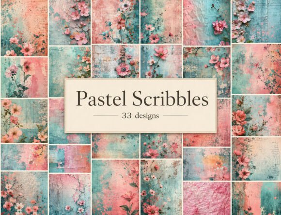 Unleashing Creative Depth with Vintage Floral Grunge Digital Paper